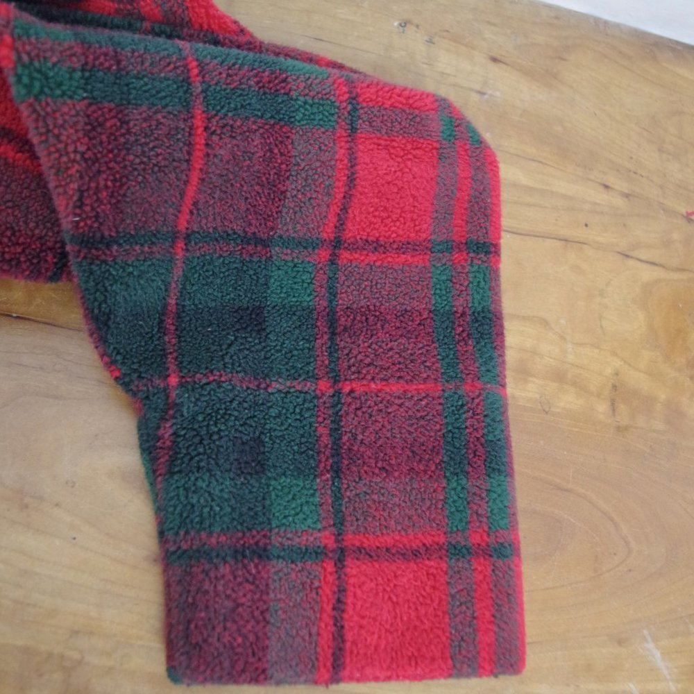 Vintage LL Bean USA Made Plaid Fleece Chore Jacket Ladies' Large - Picture 6 of 10